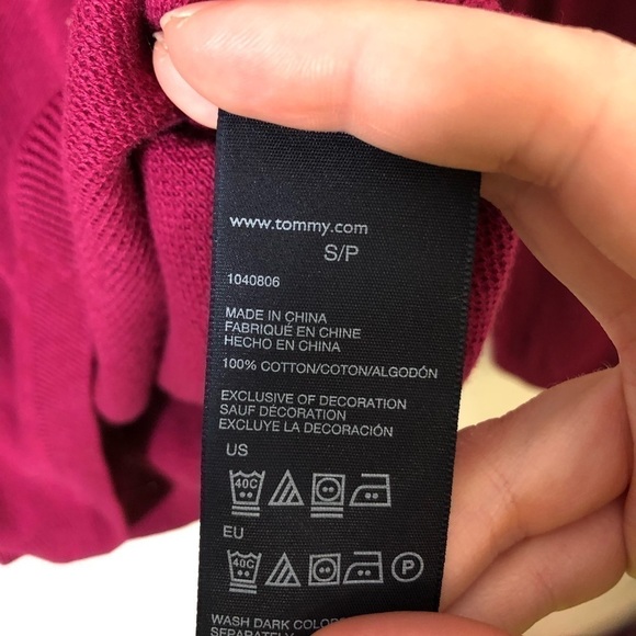 Tommy Hilfiger Maroon Crewneck Sweater NWT Small - Picture 4 of 7